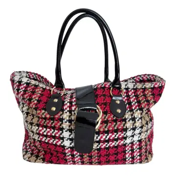 로베르토 판카니 토트백 하운드투스 체크 레드