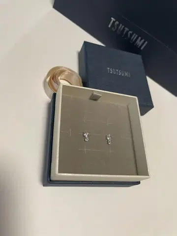 TSUTSUMI 주얼리 츠츠미 귀걸이 k10 화이트 골드