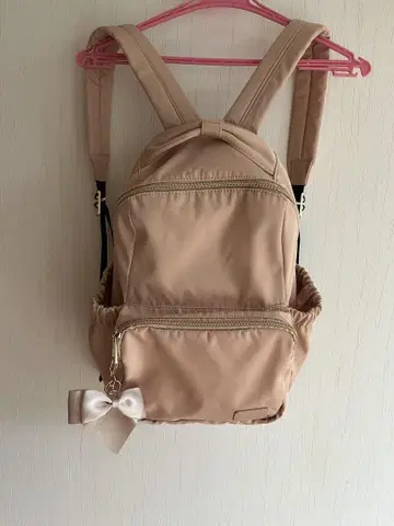 살롱 드 루방 핑크 리본 포함 백팩 마더백팩
