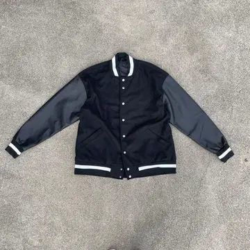 JACKROSE 바시티 자켓 블랙/그레이 M 사이즈