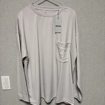 새상품 MUJI Labo XL 얼룩이 잘 지워지는 그레이 긴팔T셔츠