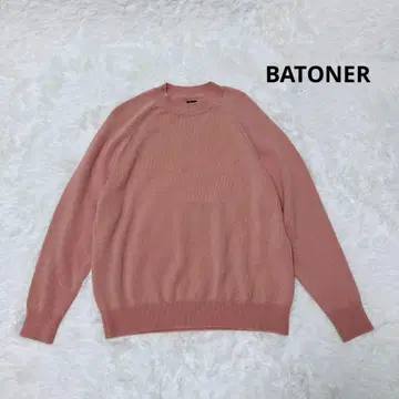 [일본제] BATONER(바토너) 스웨터 니트 핑크 고품질