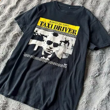 영화 빈티지 T셔츠 택시 운전사 블랙 무비T 90s