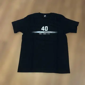 T셔츠 블랙 키요키바 40세 기념일 T셔츠 M 사이즈