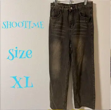 SHOOTIME 스트레이트 데님 XL 다크 그레이