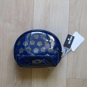 Mary Quant 꽃무늬 파우치 네이비