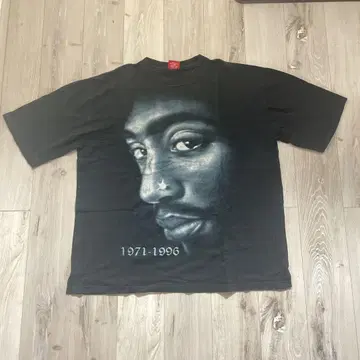 구제 의류 2PAC 블랙T셔츠 2XL 1971-1996