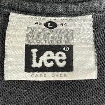 90s Lee 무지 페이드 페인트 튄 느낌 T셔츠 USA제