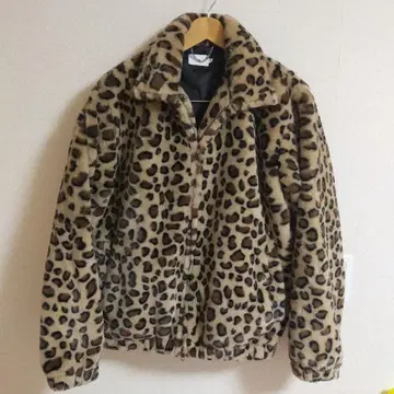 FTW LEOPARD FUR JACKET 퍼 자켓 M 레오파드 무늬