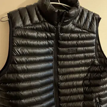 블랙 다운 베스트 퀼팅 디자인 아바클로 M-L 고급스러움