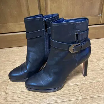 O'RIC 오릭 숏부츠 블랙 블랙 천연 가죽 24cm