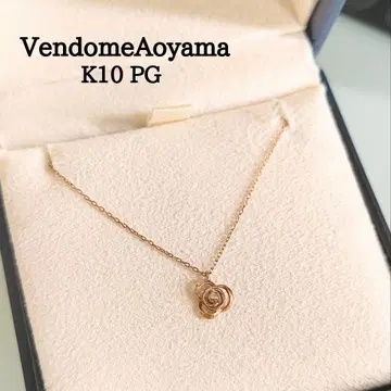 반돔 아오야마 K10 PG 장미 다이아몬드 크리스틴 목걸이