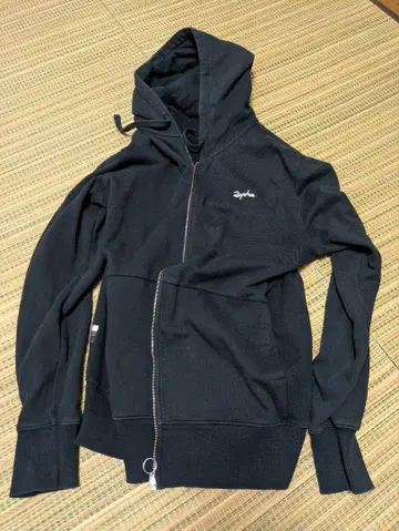 Rapha 블랙 풀 집업 후드티 M