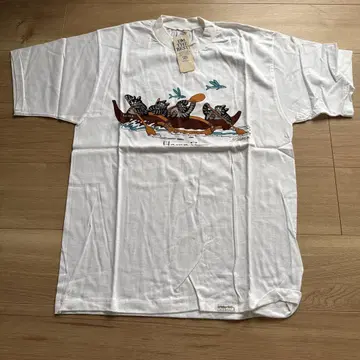 [새상품 미사용] 크레이지셔츠 CANOE CATS 티셔츠