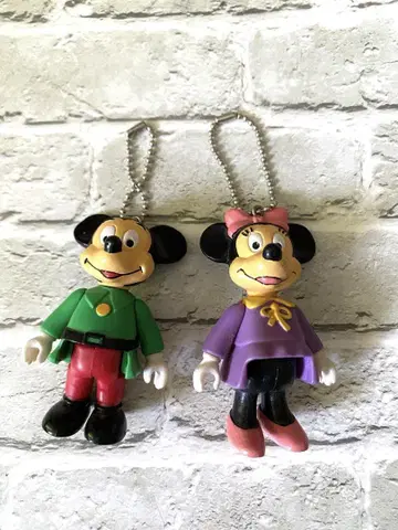 Disney 미키&미니 빈티지 키링 레트로