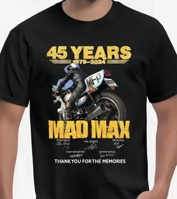 MAD MAX 45주년 기념 짐 구스 T셔츠 XL 사이즈