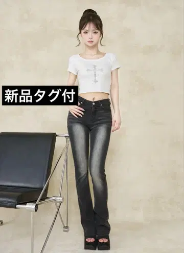 미사용 새상품 Darich 블라스트 플레어 데님 팬츠 S 사이즈