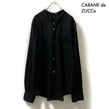 CABANE de ZUCCa 카반드 주카 긴팔 셔츠 변형 옷깃 블랙