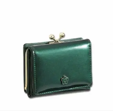 MARYQUANT 에나멜 가죽 미니 지갑