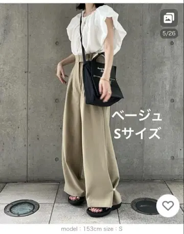 hinari 헴 후크 2way 와이드 팬츠 S 사이즈
