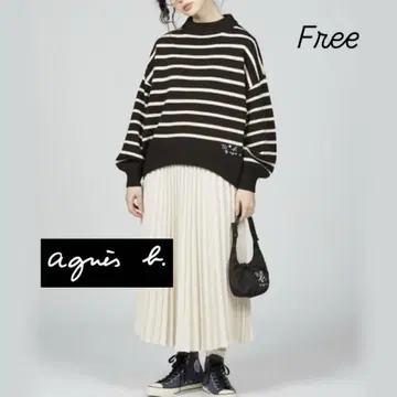 To b. by agnes b. 로고 자수 소프트 니트 풀오버