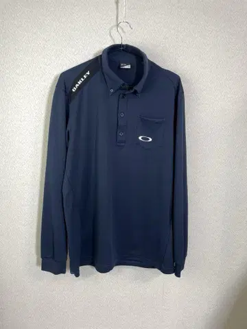 오클리 긴팔 피케 셔츠 네이비 사이즈 XL