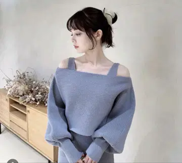 mezondelyla 레이어드 니트 원피스