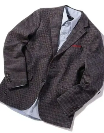 새상품 MEN'S BIGI 몰드비 체크 테일러드 자켓