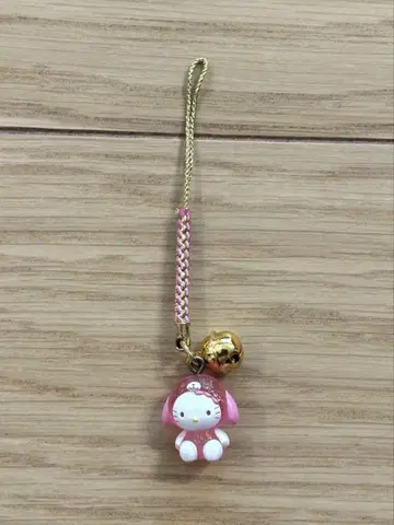 헬로키티 방울 강아지 끈 스트랩