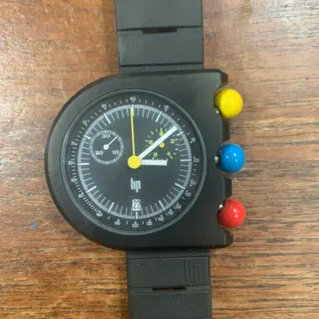 손목시계 LIP lip 립 마하2000 크로노그래프 블랙 다이얼 데이트