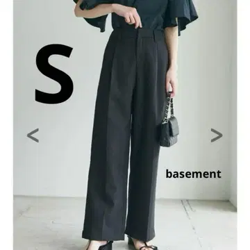 basement 베이스먼트 린넨 라이크 와이드 팬츠 S 사이즈