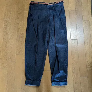 ZARA 데님 팬츠 웨빙 벨트 포함