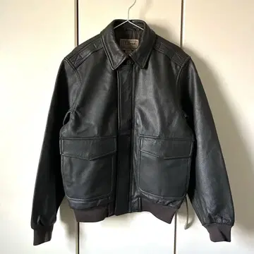 8일까지 판매 L.L.Bean A-2 가죽 자켓 고트스킨 블랙 S