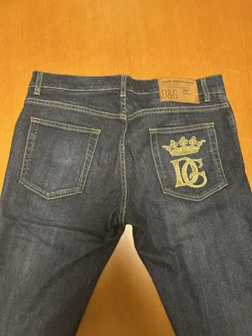 D&G 자수 로고 슬림핏 데님 팬츠