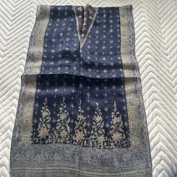 ETRO 꽃무늬 스톨 네이비