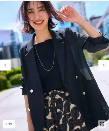 anySiS 애니시스 [ 수분 흡수 속건성 세탁 가능 ] 시어 메쉬 자켓
