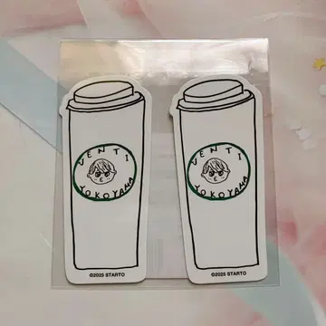 요코야마 만박 벤티 VENTI 스티커 2장