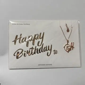 Red Velvet 레드벨벳 슬기 생일 기념 목걸이 핑크 골드