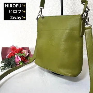 HIROFU 히로후 2way H로고 가죽 숄더백