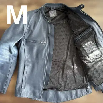KADOYA 가죽 자켓 네이비 M