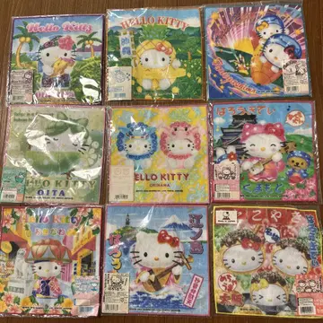 Hello Kitty 타월 손수건 10매 세트