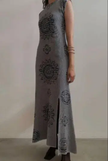 JACQUARD BOTANICAL DRESS AMERI