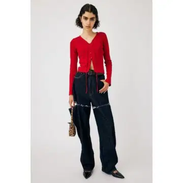 moussy CUT OUT WIDE STRAIGHT