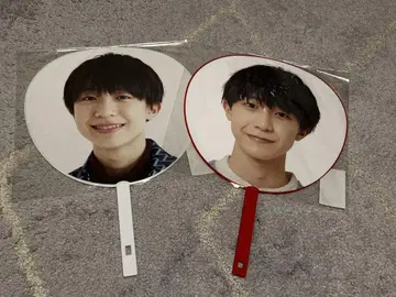 나가오카 레오 부채 세트 미개봉