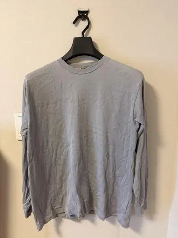 AURALEE 라벤더 긴팔 티셔츠