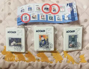 무민 만박 우표 퍼즐 키링 가챠가챠 캡슐 토이