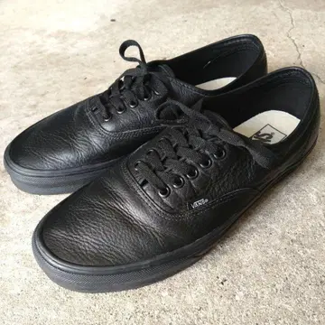 VANS AUTHENTIC [반스] 오센틱 블랙 주름 가죽 28.5cm