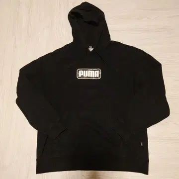 PUMA 블랙 후드티 L