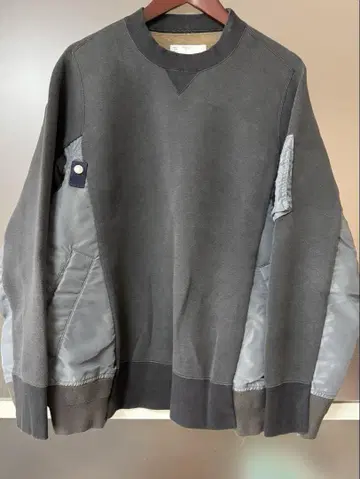 사카이 sacai 남성용 맨투맨 사이즈 3 차콜 그레이
