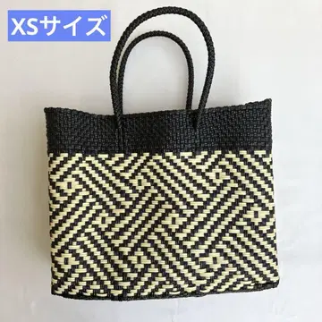 XS 사이즈 타페테 패턴 새상품 블랙 크림 멕시코제 메르카도 백
